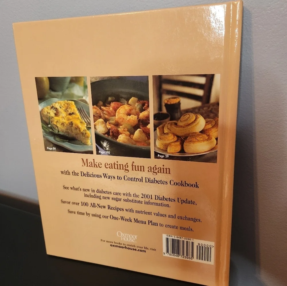 Delicious Ways to Control Diabetes Cookbook Book 3 2001 Hardcover